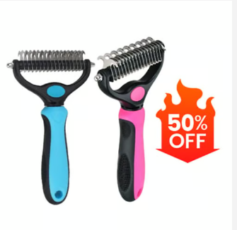PetEase™ | Professional 2-in-1 Pet Grooming & Deshedding Tool