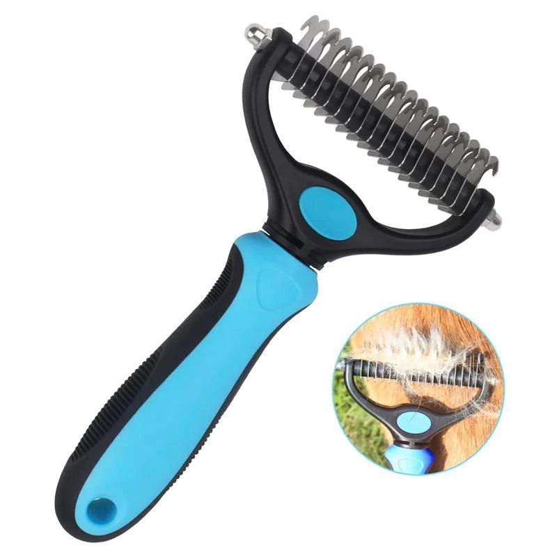 PetEase™ | Professional 2-in-1 Pet Grooming & Deshedding Tool
