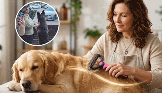 PetEase™ | Professional 2-in-1 Pet Grooming & Deshedding Tool